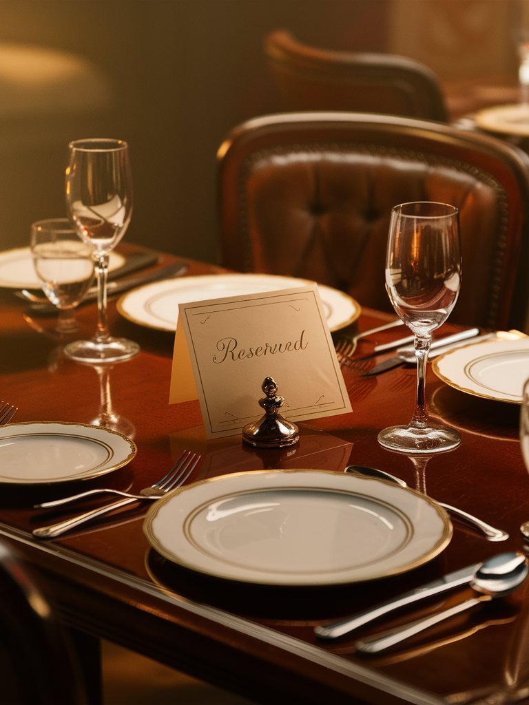 Reserved Table